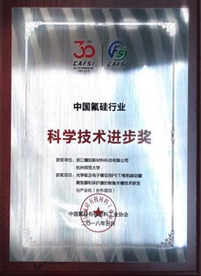 中國氟硅行業(yè)科技進(jìn)步獎